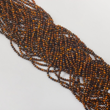 Tygrysie oko kulka fasetowana 3mm