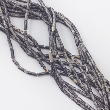 Jaspis słupek okrągły 13,5x4,5mm