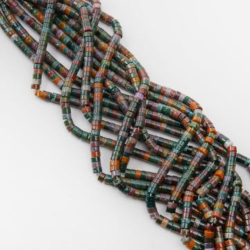 Agat indyjski krążek gładki 3x6mm