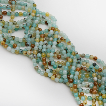 Agat kulka fasetowana turkusowy 6mm