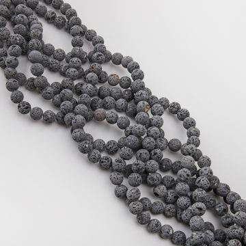 Lawa szara kulka gładka 10,5mm