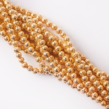 Lawa kulka platerowana złota 6,5-6,7mm