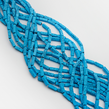 Lawa wulkaniczna lakierowana słupek niebieski 4x14mm