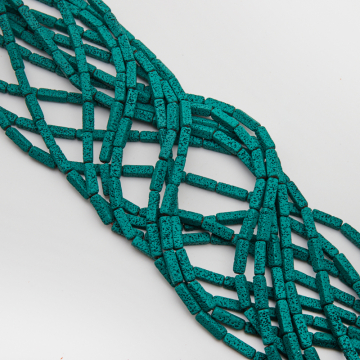 Lawa wulkaniczna lakierowana słupek ciemny zielony 4x14mm