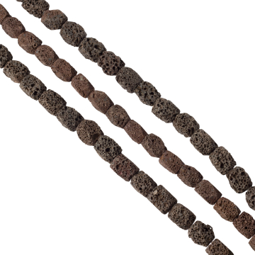 Lawa brązowa bryłki 17mm