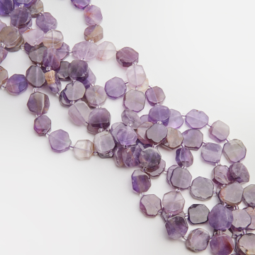 Ametyst moneta nieregularna 10-16mm