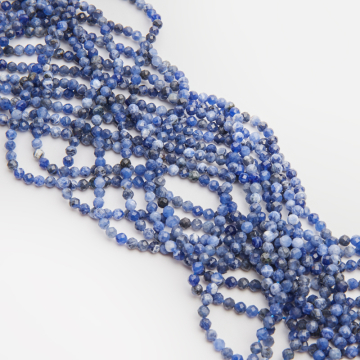 Sodalit kulka fasetowana 4mm