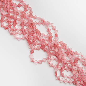 Kryształ górski truskawkowy koniczyna marokańska 8mm