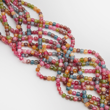 Turmalin syntetyczny kostka fasetowana 5mm