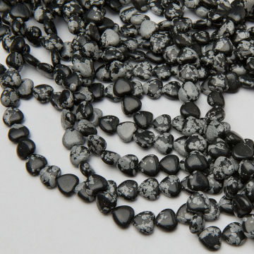 Jaspis śnieżny serce gładkie 10,5mm