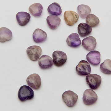Ametyst serce gładkie 10,5mm