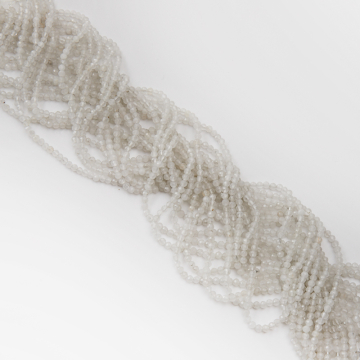 Agat biały kulka fasetowana 3mm