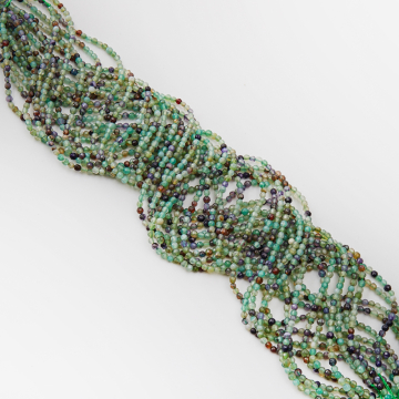 Agat multikolor kulka fasetowana 3mm