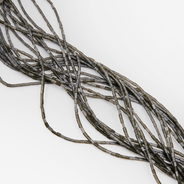 Kryształ górski dymny słupek kwadratowy 2x4mm