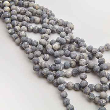 Jaspis pasiasty kulka matowa 8,5mm