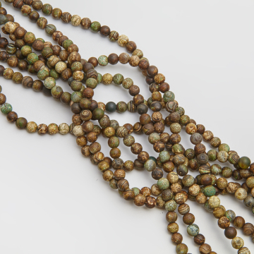 Agat dendrytowy kulka gładka 8mm