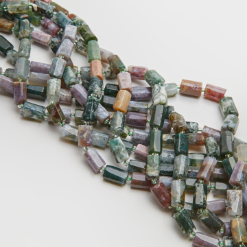 Agat indyjski słupek ciosany 8x11mm