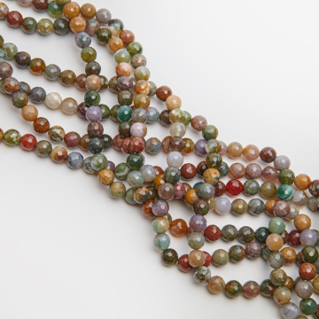 Agat indyjski kulka fasetowana 8,5mm