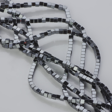 Hematyt platerowany kostka natural 3mm