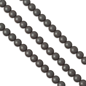 Hematyt platerowany kulka gładka mat natural 8mm
