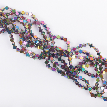 Hematyt platerowany koniczyna marokańska multicolor 4mm