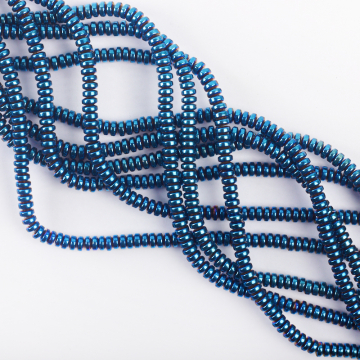 Hematyt platerowany dysk heliotrope 2x4mm