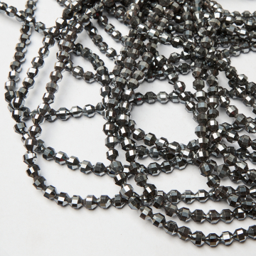 Hematyt baryłka fasetowana sharp cut natural 7,5mm