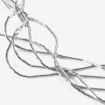 Hematyt platerowany walec silver 4x2mm