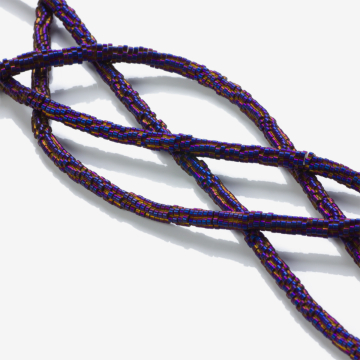 Hematyt platerowany przekładka kwiatek purple 4x1mm