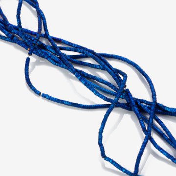 Hematyt platerowany przekładka wielokąt mat heliotrope 2x1mm