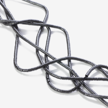 Hematyt platerowany krążek płaski natural 2x1mm