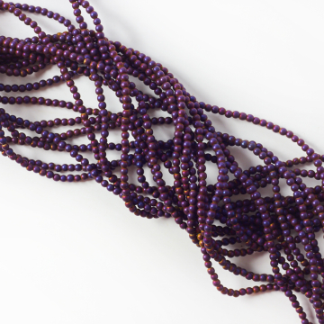 Hematyt platerowany kulka gładka volcano 2mm