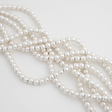 Hematyt platerowany kulka gładka light silver satine 6,5mm