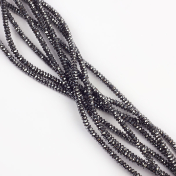 Hematyt platerowany oponka fasetowana natural 4x2mm