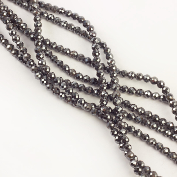 Hematyt platerowany kulka fasetowana sharp cut natural 6mm