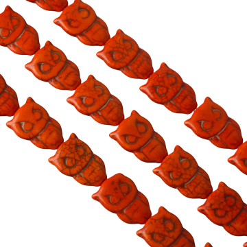 Howlit sowa pomarańczowa 30x20mm