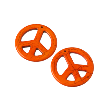 Howlit pacyfka zawieszka  pomarańczowa 45mm