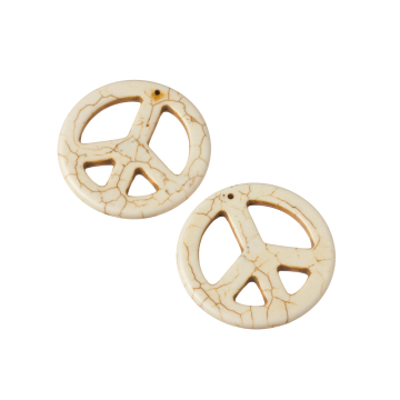 Howlit pacyfka zawieszka  biała 45mm