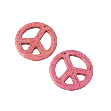 Howlit pacyfka zawieszka  różowa 45mm