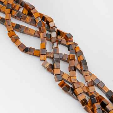 Tygrysie oko kostka gładka 8x8mm