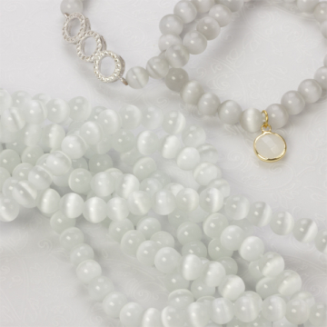 Uleksyt kulka gładka kryształowa 8mm