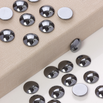 Hematyt platerowany kaboszon krążek natural 18mm