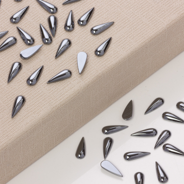 Hematyt platerowany kaboszon łezka natural 19x7mm