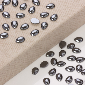 Hematyt platerowany kaboszon łezka natural 14x10mm