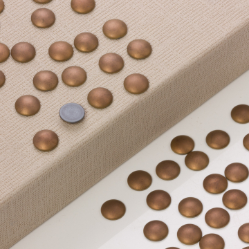 Hematyt platerowany kaboszon krążek mat bronze12mm