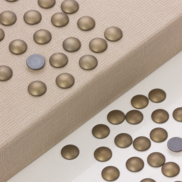 Hematyt platerowany kaboszon krążek mat olive 12mm