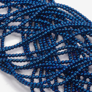 Hematyt platerowany kulka gładka heliotrope 2mm