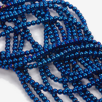 Hematyt platerowany kulka gładka heliotrope 3mm