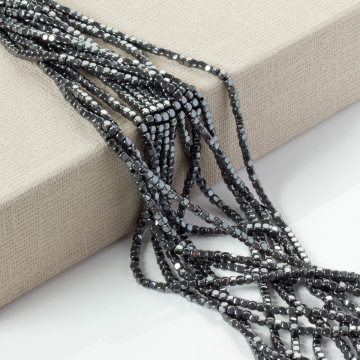 Hematyt platerowany soft cube natural 3x3mm