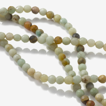 Amazonit kulki fasetowane 6mm